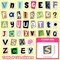 105 Pcs Alphabet Stickers for Water Bottle, Vinyl Letters A-Z Sticker Pack